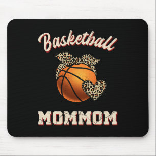 Tapis De Souris Basketball maman Bandana Leopard Coeur fans Mothe