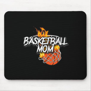 Tapis De Souris Basketball Maman Basketball Gear Lit On Fire Baske