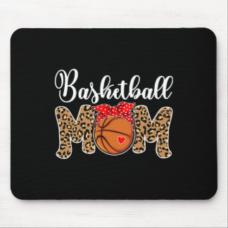 Tapis De Souris Basketball Maman Leopard Messy Bun Jeu Jour Fun Mo