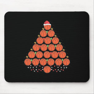 Tapis De Souris Basketball Noël Arbre tenue Noël Noël