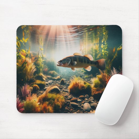 Tapis De Souris Basse-bouche sous-marine (Avec souris)