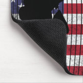 Tapis De Souris Basse et pêcheur sur la pêche du drapeau américain (Coin)