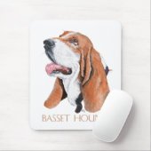 Tapis De Souris Basset Hound (Avec souris)