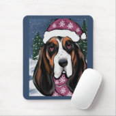 TAPIS DE SOURIS BASSET HOUND  (Avec souris)