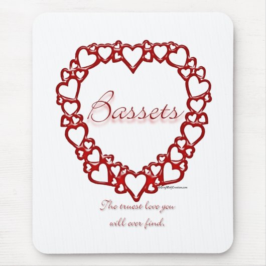 Tapis De Souris Basset Hound True Love (Devant)