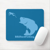 Tapis De Souris BASStard pêchant Mousepad (Avec souris)