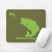Tapis De Souris BASStard pêchant Mousepad (Avec souris)