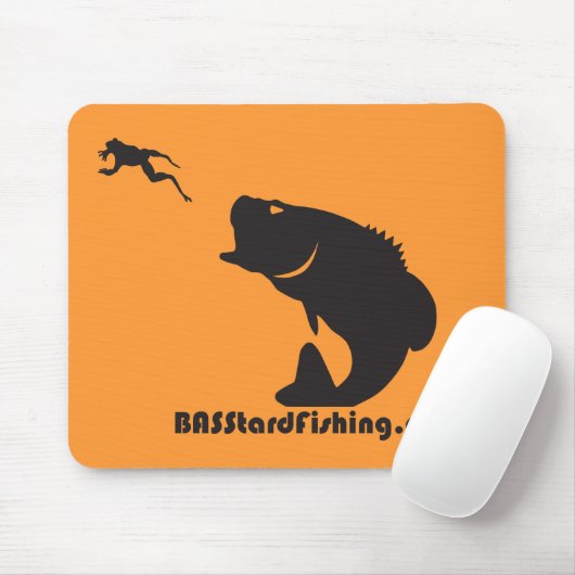 Tapis De Souris BASStard pêchant Mousepad (Avec souris)