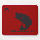 Tapis De Souris BASStard pêchant Mousepad (Devant)