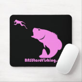 Tapis De Souris BASStard pêchant Mousepad (Avec souris)