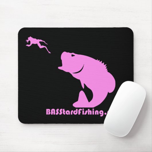 Tapis De Souris BASStard pêchant Mousepad (Avec souris)