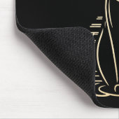 Tapis De Souris Bastet, déesse féline égyptienne devant une pyrami (Coin)