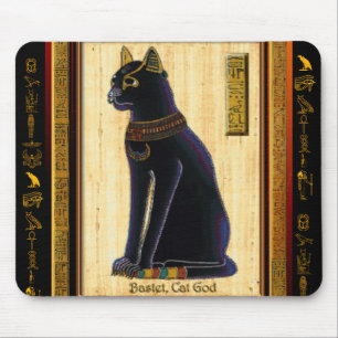 Tapis De Souris BASTET Égyptien Chat Souris