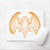 Tapis De Souris Bat Orange Inv Le MUSÉE Zazzle Cadeaux (Avec souris)