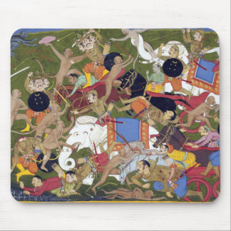 Tapis De Souris Bataille à Lanka Ramayana Udaipur Inde Sahibdin