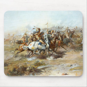 Tapis De Souris Bataille Custer de Little Bighorn Russell