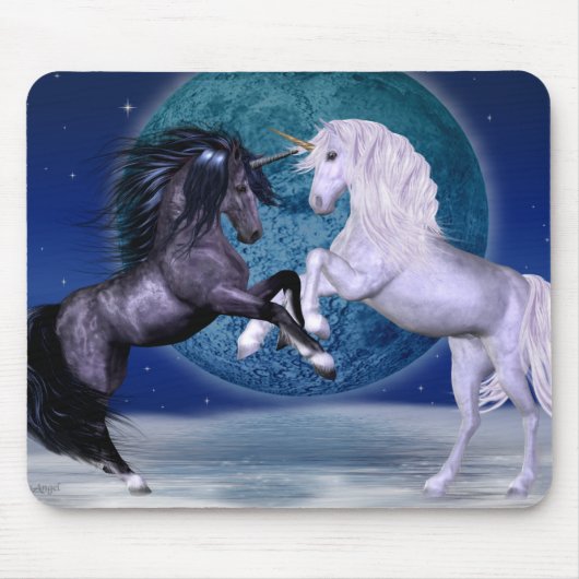 Tapis De Souris Bataille de licornes (Devant)
