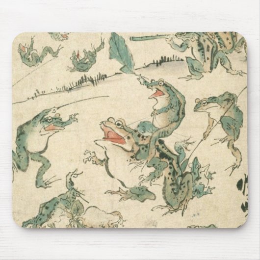 Tapis De Souris Bataille Des Grenouilles - Kawanabe Kyosai (Devant)