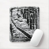 Tapis De Souris Bataillon Iowa Mousepad (Avec souris)