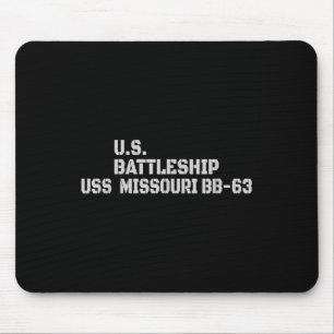 Tapis De Souris Bataillon Uss Missouri Bb-63 Bataillon Vétérinaire