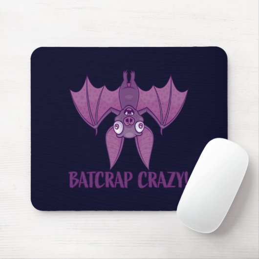 Tapis De Souris Batcrap Crazy Wacky (Avec souris)