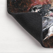Tapis De Souris Bateau à fusée dans l'espace (Coin)