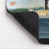 Tapis De Souris Bateau à vapeur Vanderbilt 1847 (Coin)