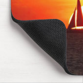 Tapis De Souris Bateau à voile à Sunset (Coin)