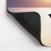 Tapis De Souris Bateau À Voile Au Coucher Du Soleil (Coin)