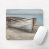 Tapis De Souris Bateau blanchi à la chaux sur la rive (Avec souris)