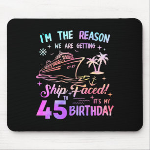Tapis De Souris Bateau croisière pour 45e anniversaire 45 ans