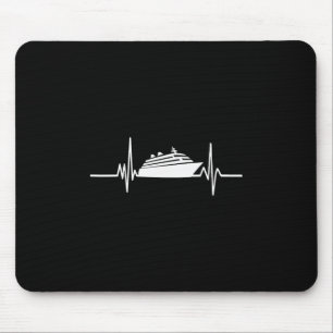 Tapis De Souris Bateau de croisière Battement de coeur Vacances en