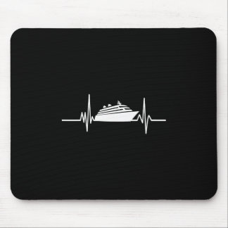 Tapis De Souris Bateau de croisière Battement de coeur Vacances en