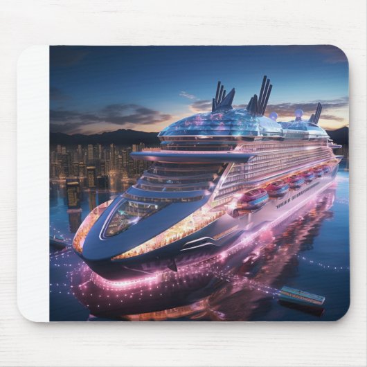 Tapis De Souris Bateau de croisière Concept Souris (Devant)