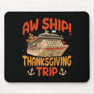 Tapis De Souris Bateau de croisière de voyage de Thanksgiving de n