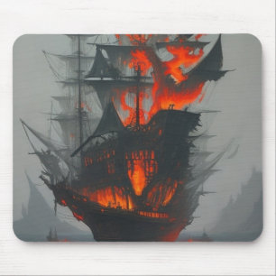 Tapis De Souris Bateau de pirates fantômes perdu