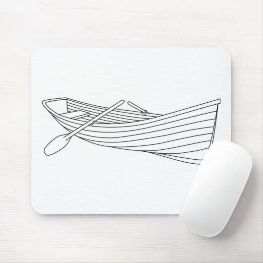 Tapis De Souris Bateau de rangée (Avec souris)