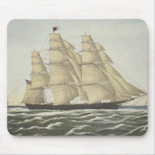 Tapis De Souris Bateau de tondeuse, nuage volant