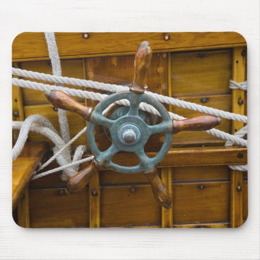 Tapis De Souris Bateau en bois antique (Devant)