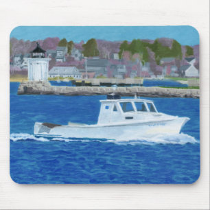Tapis De Souris Bateau homardier Portland, Maine