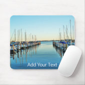 Tapis De Souris Bateaux à la marina par Shirley Taylor (Avec souris)