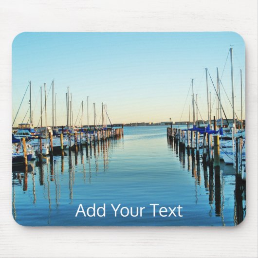 Tapis De Souris Bateaux à la marina par Shirley Taylor (Devant)