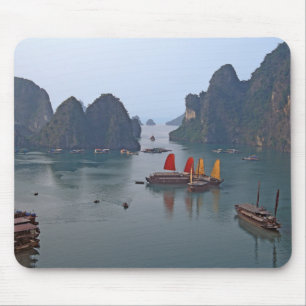Tapis De Souris Bateaux à voile à Ha Long Bay - Vietnam, Asie