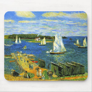 Tapis De Souris Bateaux à voile à Mahone Bay au Canada