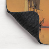 Tapis De Souris Bateaux dans le port de Boston - William Bradford (Coin)