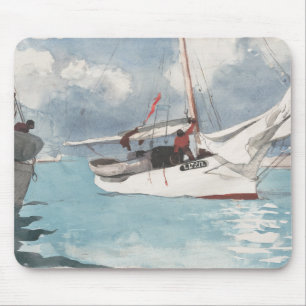 Tapis De Souris Bateaux de pêche, Key West