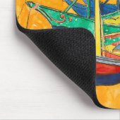 Tapis De Souris Bateaux de Van Gogh Impressionnisme Plage (Coin)