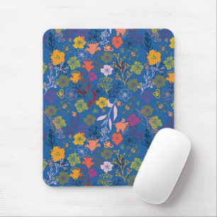 Tapis De Souris Batik Moderne Victoria Bleu