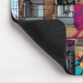 Tapis De Souris Bâtiment abandonné Art Abstrait de l'IA (Coin)