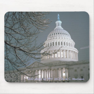 Tapis De Souris Bâtiment de capitol des Etats-Unis dans la robe